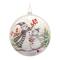 6ct. 5.5&#x22; Glass Snowman Disc Ornaments